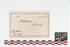 Etikett zu Bronzedoppelspiralnadel (NHMW-PRAE-002301)